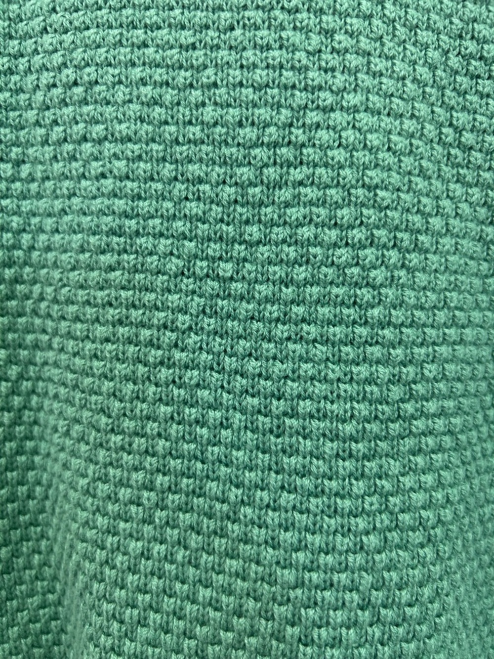 NWOT Free People Women’s Hailee Waffle Knit Henley Green Sweater Size XS - Picture 4 of 4
